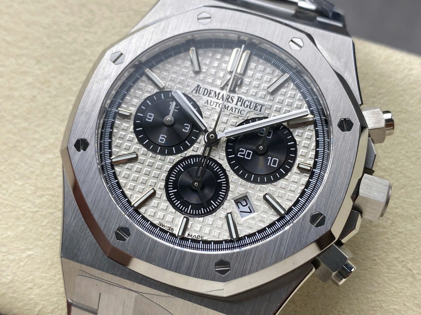 Audemars Piguet Super Clone Watches Royal Oak 26331 Chronograph Dial White 41mm - Image 6