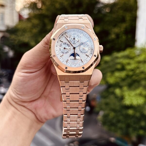 Dong Ho Audemars Piguet Royal Oak 26574OR Mat Trang Rep 11 41mm 6 1