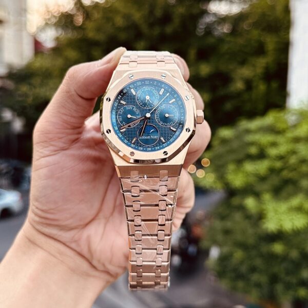 Dong Ho Audemars Piguet Royal Oak 26574OR Mat Xanh Rep 11 41mm 3 1