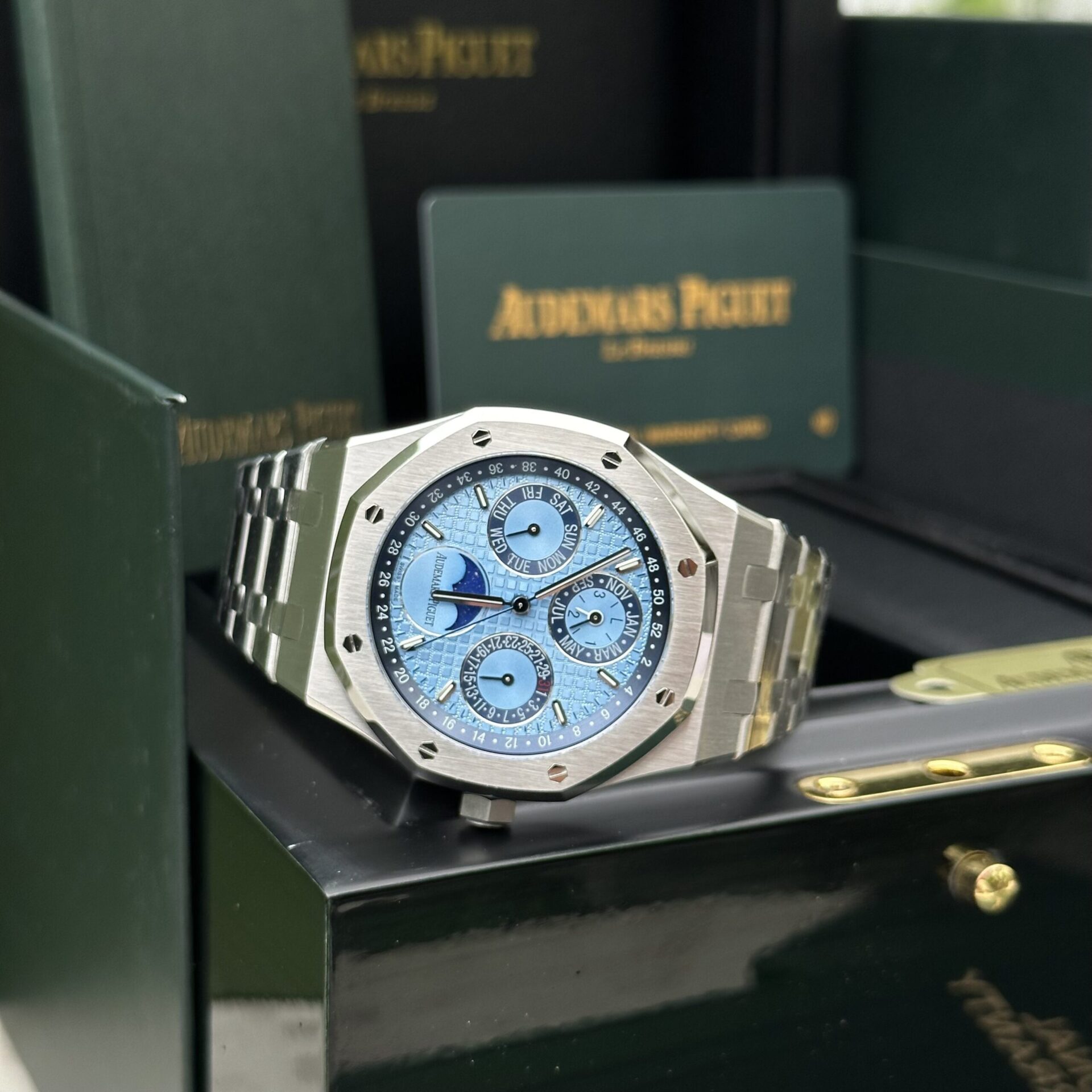 Audemars Piguet Royal Oak 26574ST Super Clone Watches Blue Dial 41mm