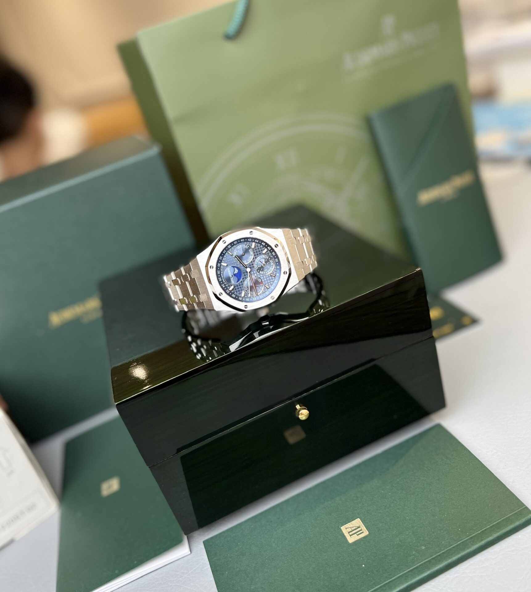 Audemars Piguet Super Clone Watches Royal Oak 26574ST Blue Dial 41mm - Image 2