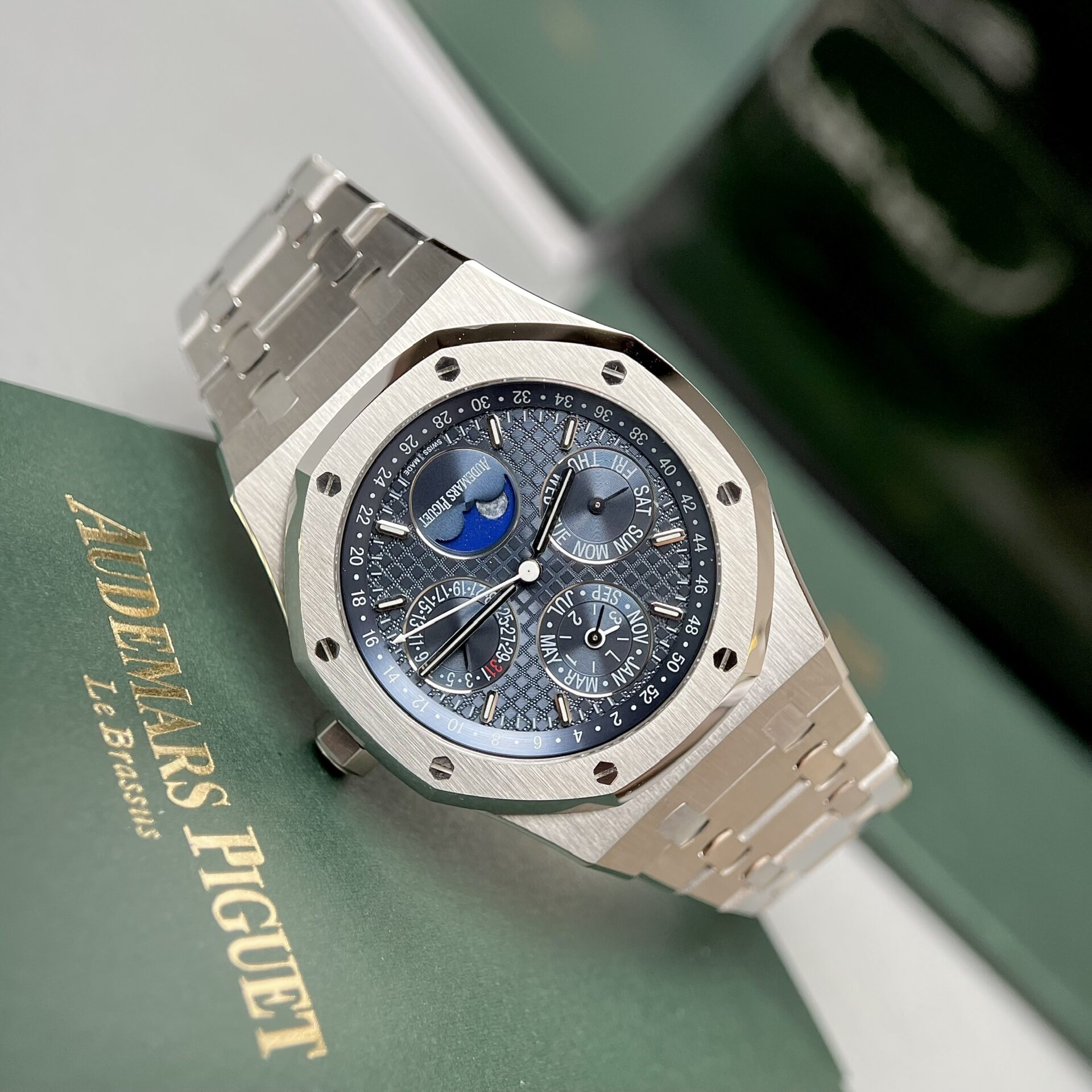 Audemars Piguet Super Clone Watches Royal Oak 26574ST Blue Dial 41mm - Image 4