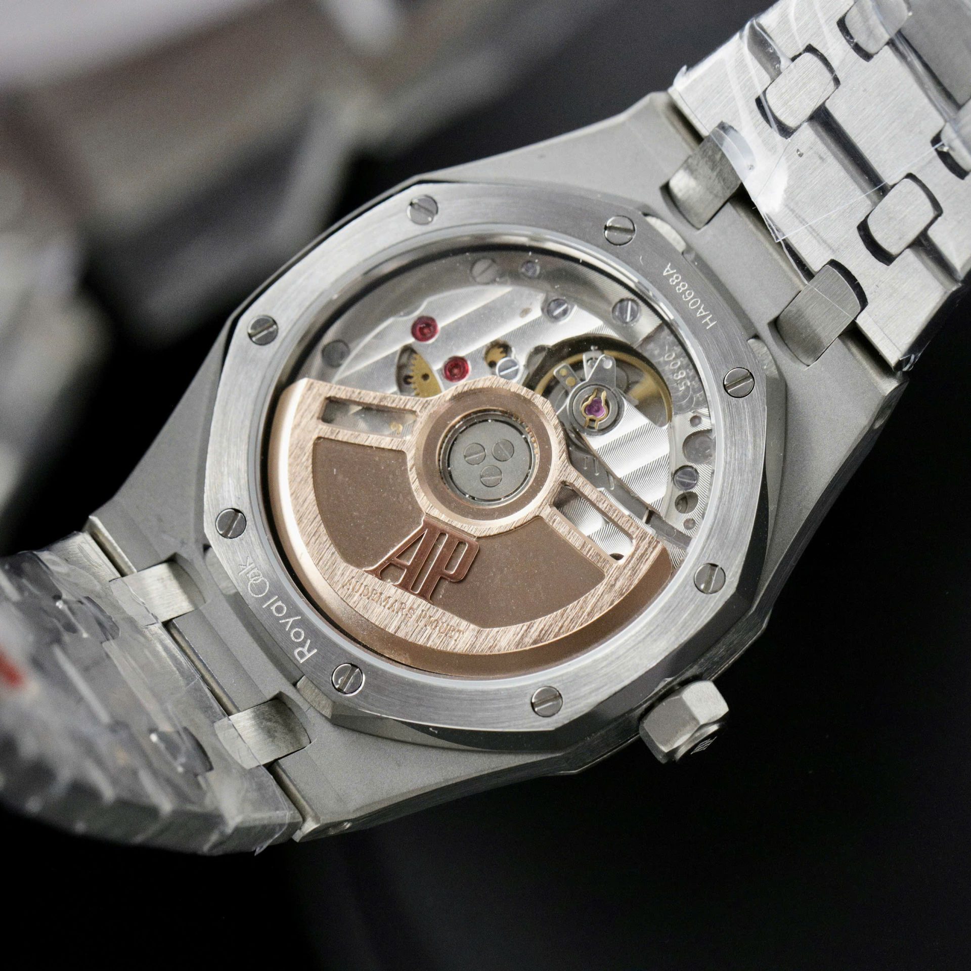 Audemars Piguet Royal Oak Super Clone Watch Ice Blue Dial Bezel Diamonds Moissanite 34mm - Image 8
