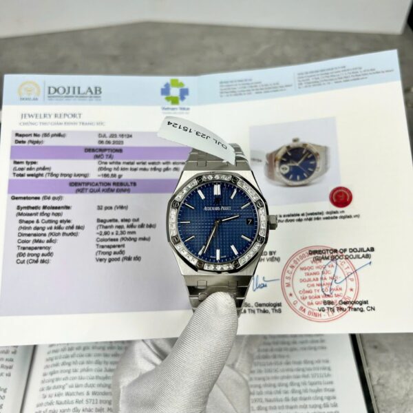 Dong Ho Audemars Piguet Royal Oak Dinh Kim Moissanite AP15500 41mm 1 1
