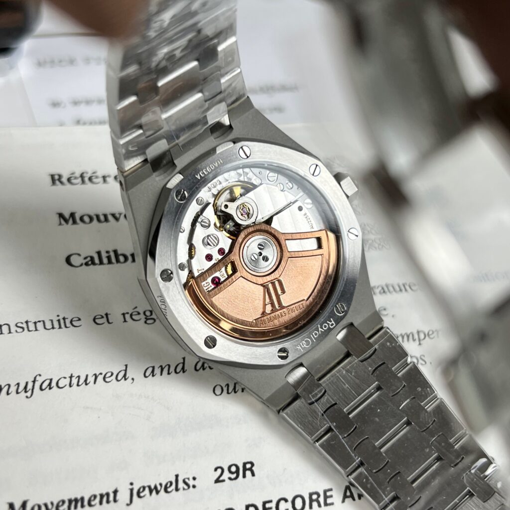 Audemars Piguet Super Clone Watch Royal Oak Blue Dial Metal Wire 34mm - Image 8