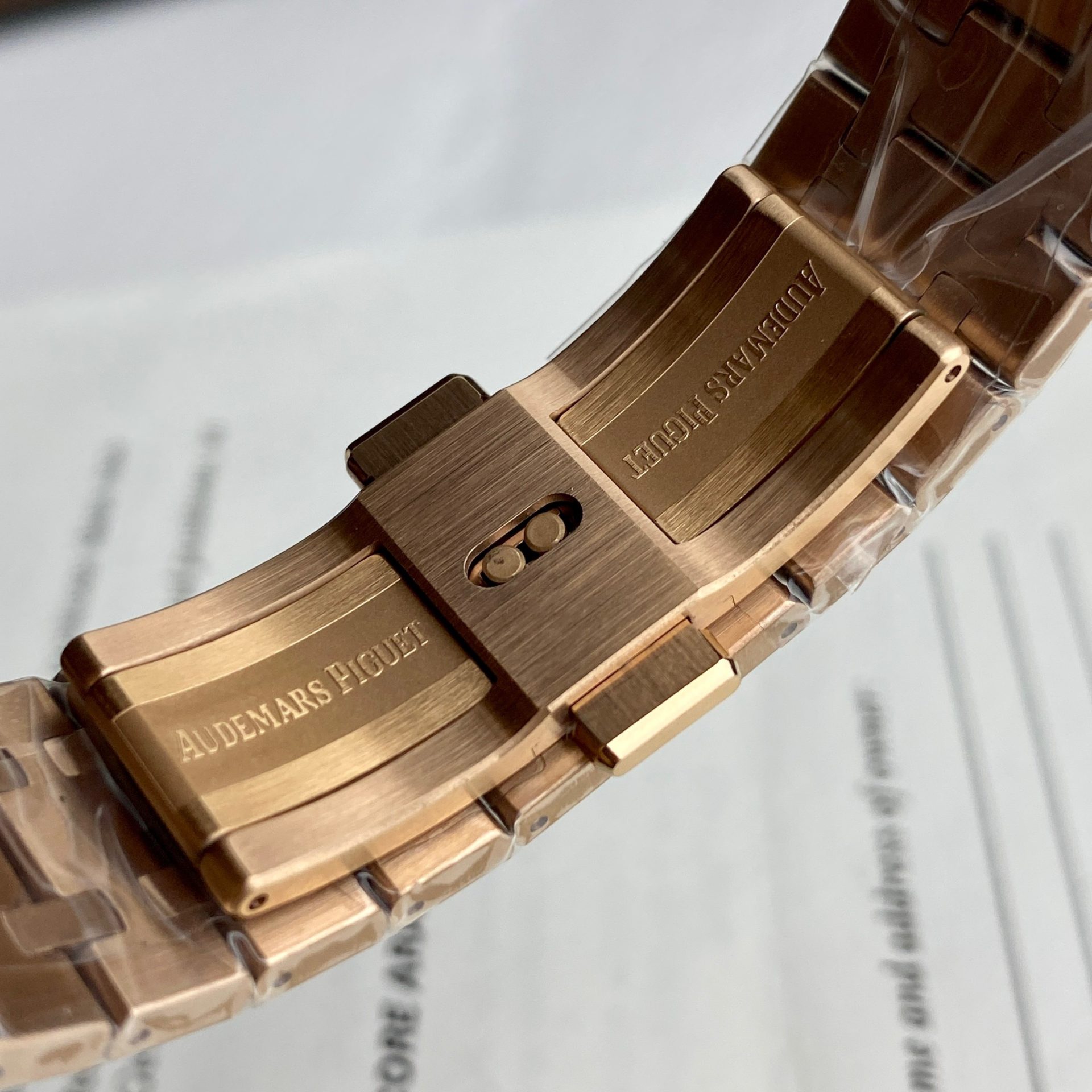 Audemars Piguet Super Clone Watch Royal Oak Tourbillon Rose Gold 26522OR Dial Blue 41mm - Image 11
