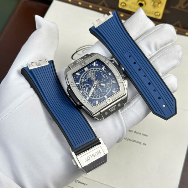 Dong Ho Che Tac Hublot Spirit Of Big Bang Titanium Mat Xanh Blue Nha May BBF 42mm 8 1