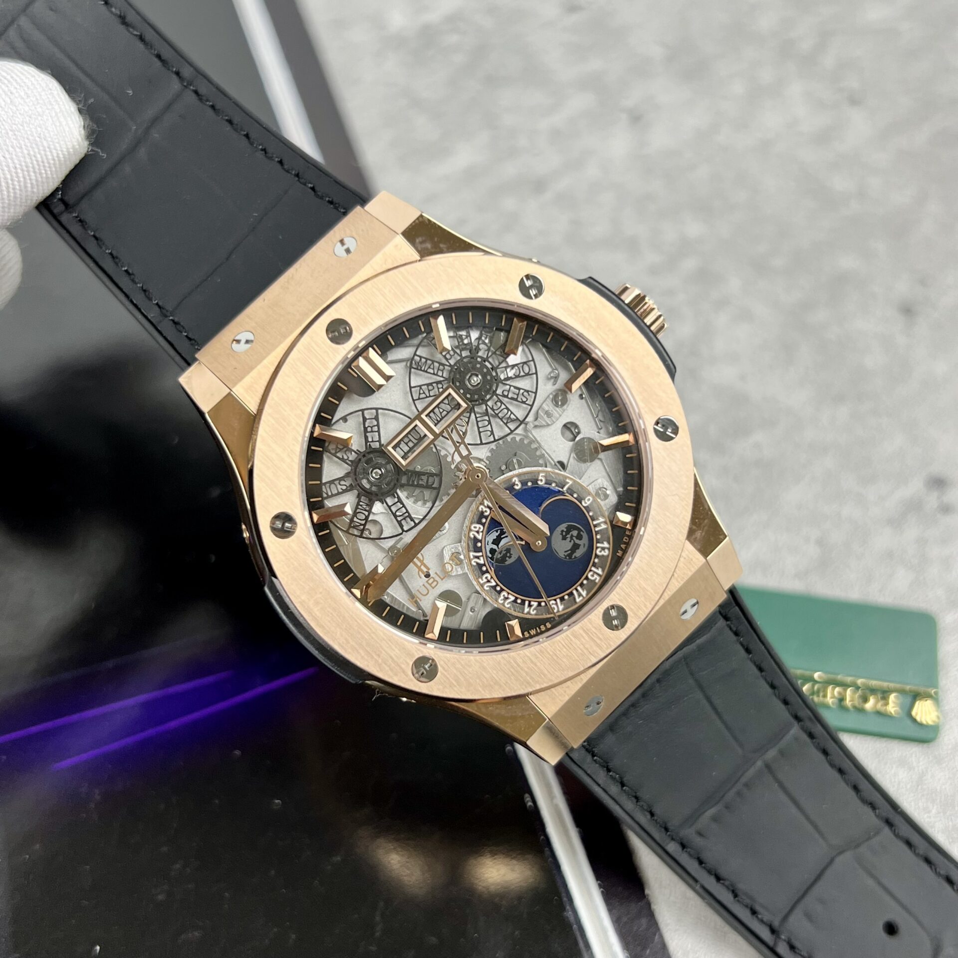 Hublot Aerofusion Moonphase King Gold Best Super Clone Watch 42mm