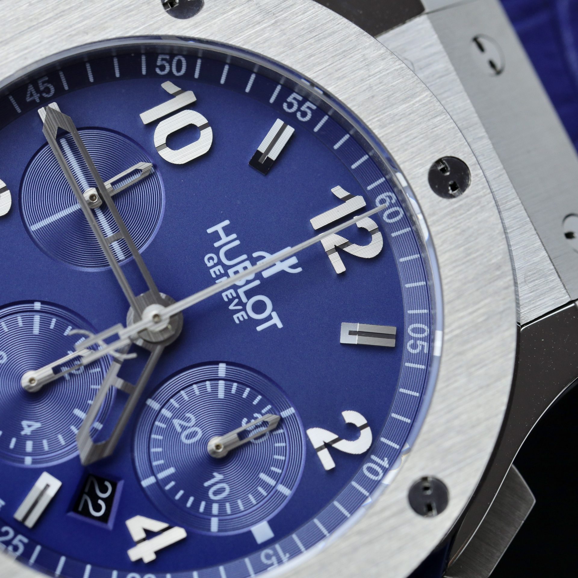 Hublot Clone Watch Big Bang Chronograph Blue Dial 44mm - Image 5