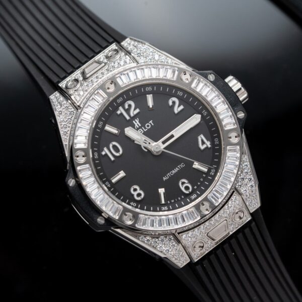 Dong Ho Hublot Big Bang One Click Dinh Da Rep 11 Mau Den 39mm 5 1