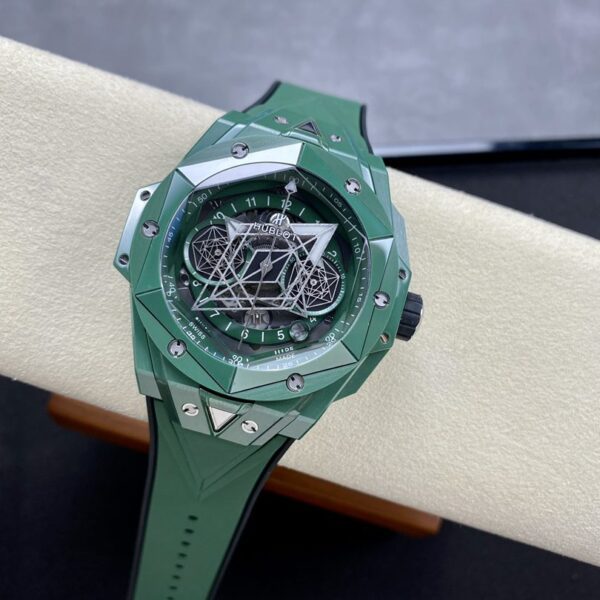 Dong Ho Hublot Big Bang Sang Bleu II Ceramic Mau Xanh La Cay 44mm 2 1