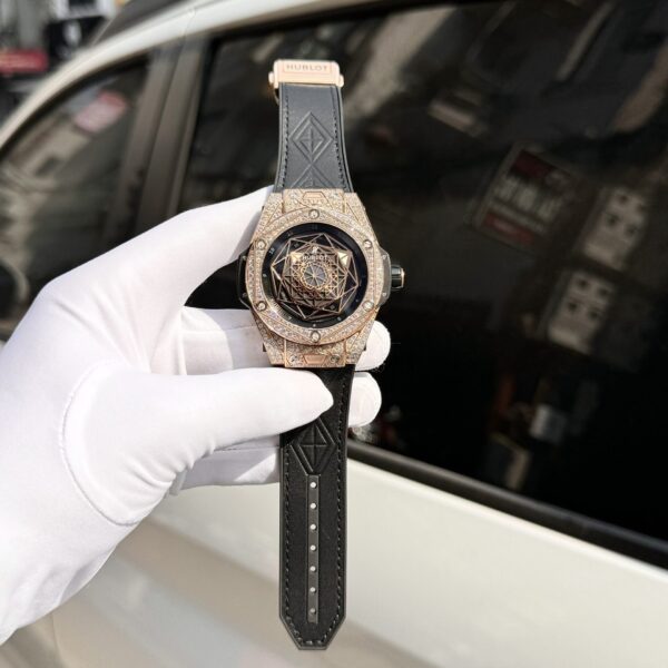 Dong Ho Hublot Big Bang Sang Bleu King Gold Replica 11 Dinh Da 44mm 5 1