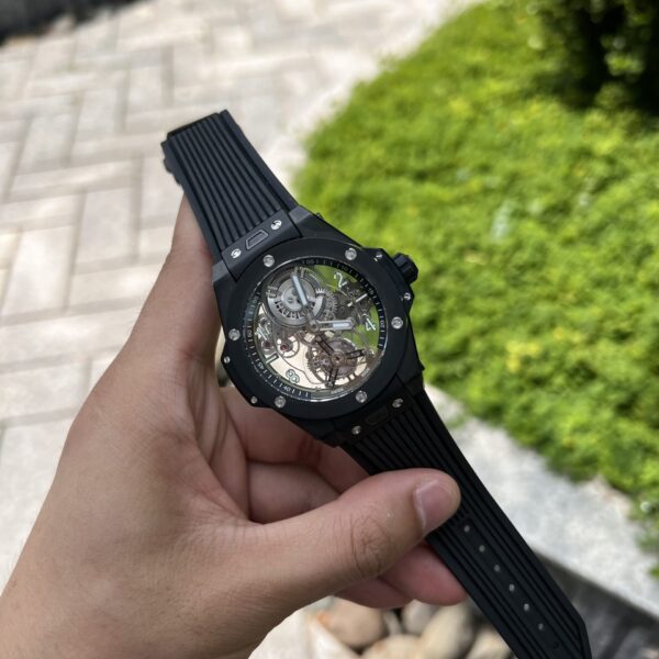 Dong Ho Hublot Big Bang Tourbillon Vo Gom Den JB Factory 45mm 2 1