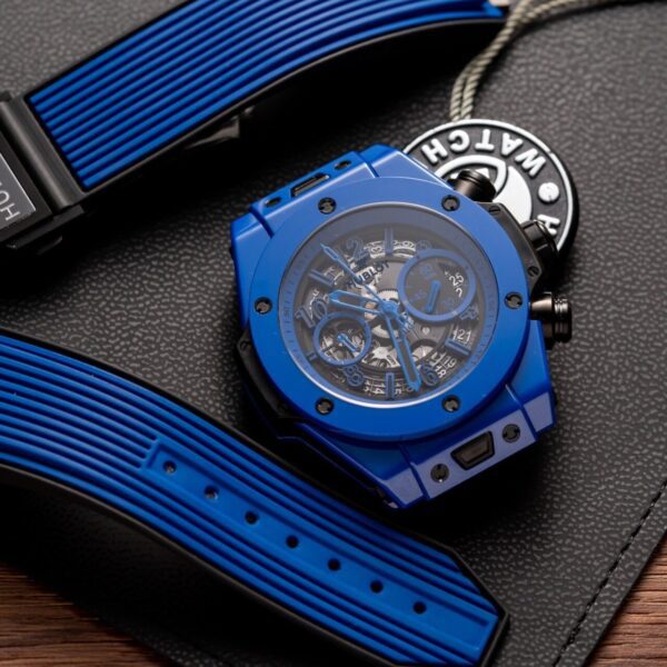 Dong Ho Hublot Big Bang Unico Ceramic Blue Replica 11 BBF 44mm 2 1