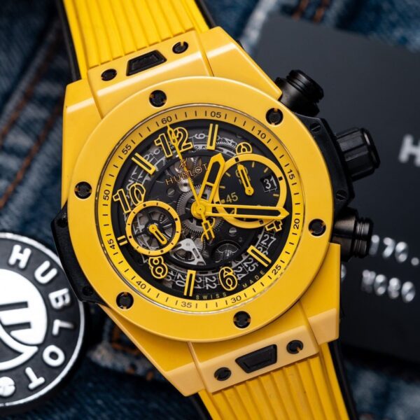 Dong Ho Hublot Big Bang Unico Ceramic Yellow Replica 11 BBF 44mm 9 1