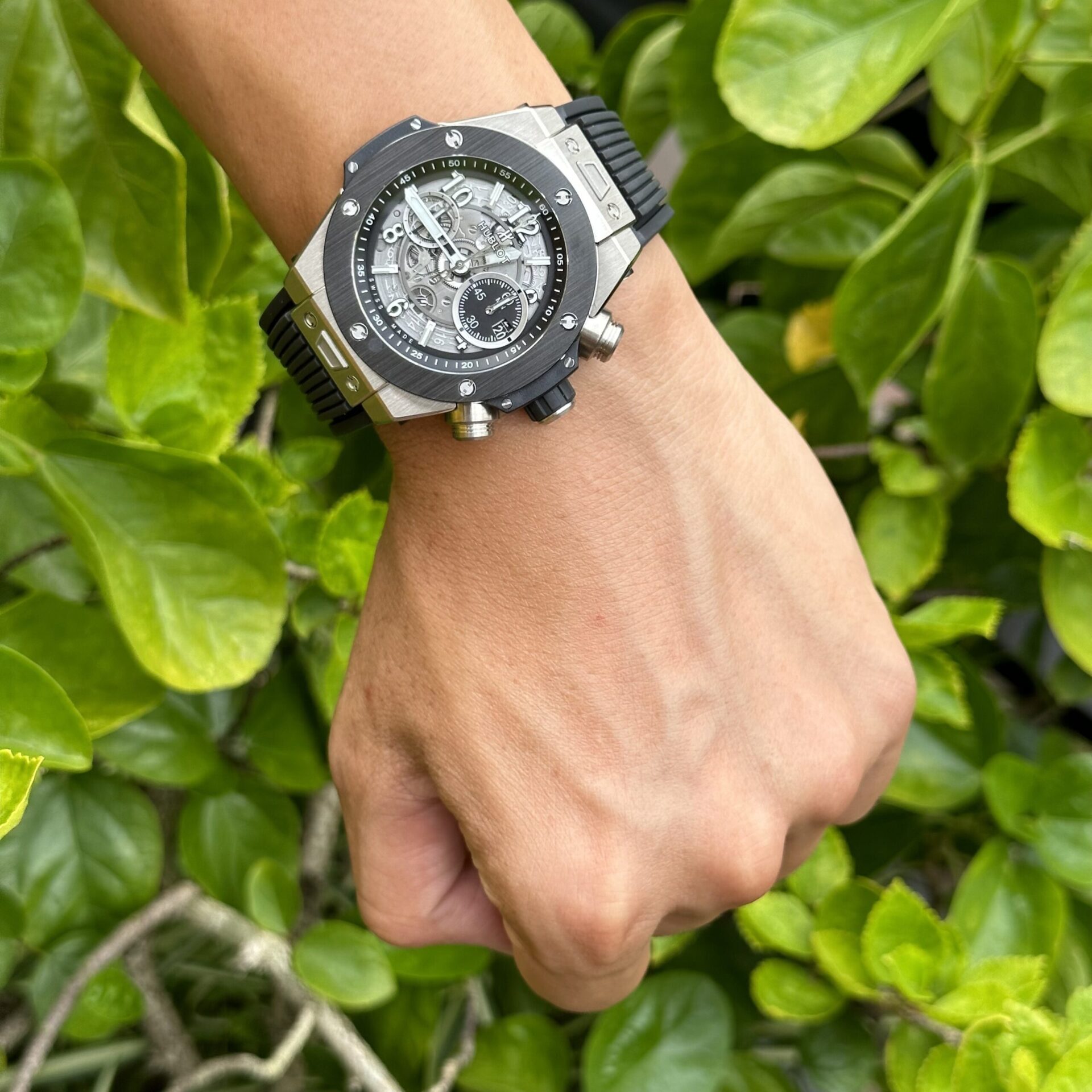 Hublot Big Bang Unico Super Clone 1:1 Watch Black Rubber Strap BBF 44mm - Image 8