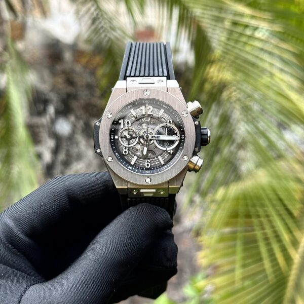 Dong Ho Hublot Big Bang Unico Titanium Replica 11 Mau Den 44mm 5 scaled 1