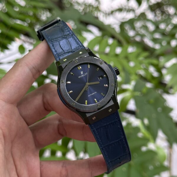 Dong Ho Hublot Classic Fusion Ceramic Mau Xanh Duong JJZ 42mm 2 1
