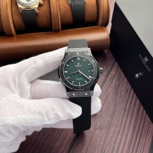 Dong Ho Hublot Classic Fusion Ceramic Replica Mat Xanh La Cay JJZ 42mm 4 1