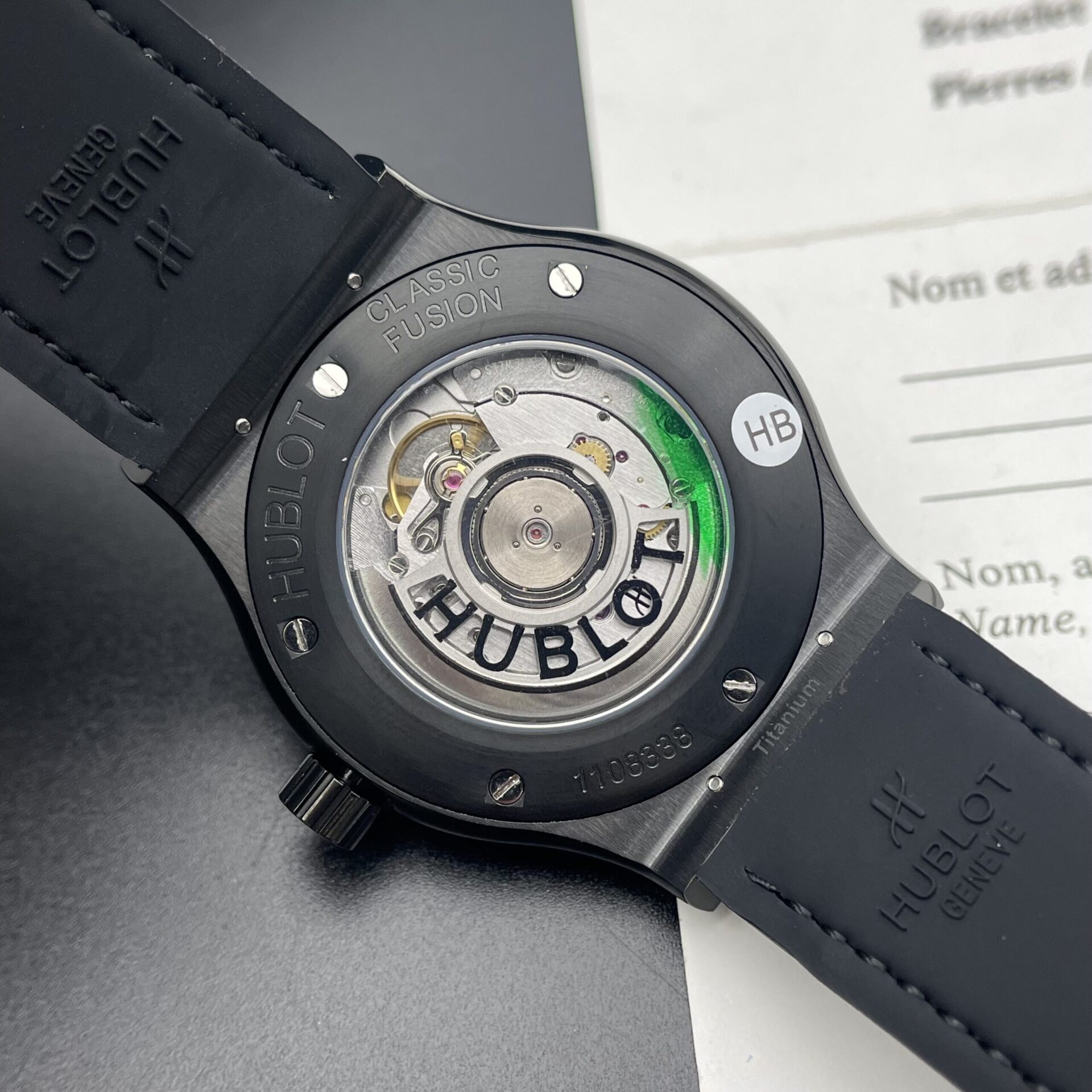 Hublot Classic Fusion Ceramic Clone Watch Black Dial HB Factory 42mm - Image 6