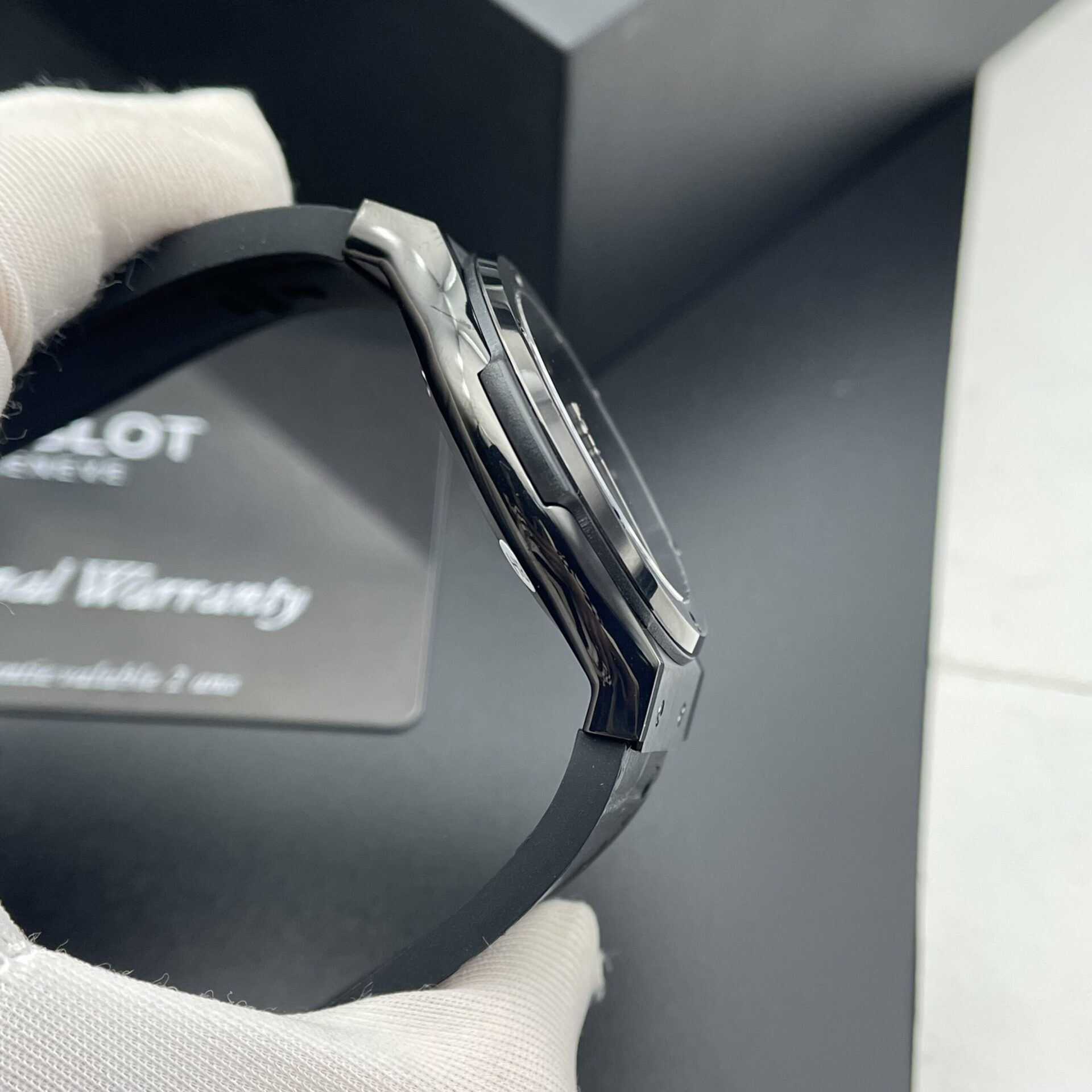 Hublot Classic Fusion Ceramic Clone Watch Black Dial HB Factory 42mm - Image 5