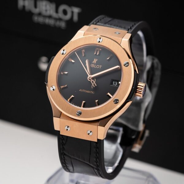 Dong Ho Hublot Classic Fusion King Gold Black Replica 11 Nha May JJF 38mm 2 1