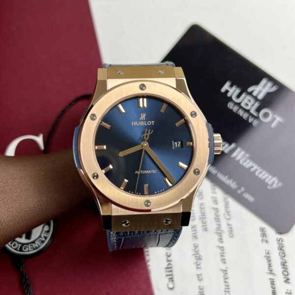Dong Ho Hublot Classic Fusion King Gold Blue Dial JJF 2023 42mm 4 scaled 1
