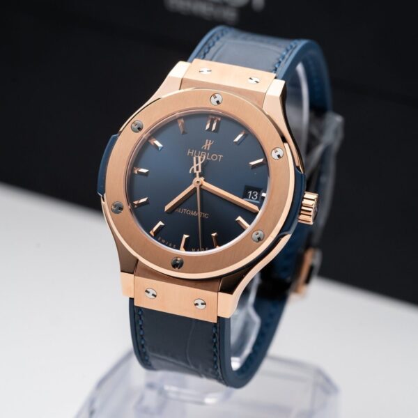Dong Ho Hublot Classic Fusion King Gold Blue Replica 11 Nha May JJF 38mm 2 1