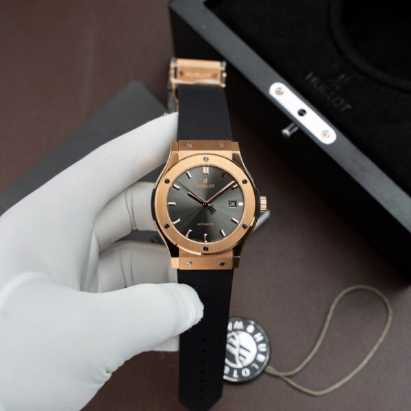 Dong Ho Hublot Classic Fusion King Gold Che Tac Mat Xam May SW300 Thuy Sy 42mm 1 1
