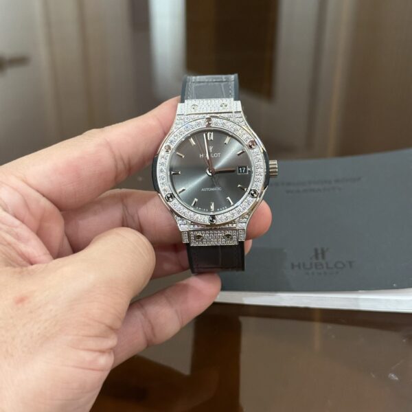 Dong Ho Hublot Classic Fusion Mau Xam Dinh Da HB Factory 38mm 2 1