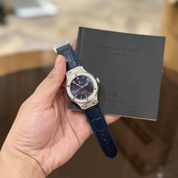Dong Ho Hublot Classic Fusion Mau Xanh Dinh Da HB Factory 38mm 2 1