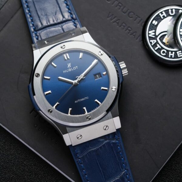 Dong Ho Hublot Classic Fusion Mau Xanh Duong Rep 11 Nha May JJF 7 1