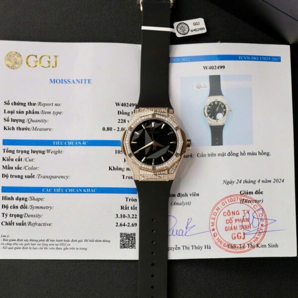 Dong Ho Hublot Classic Fusion Orlinski King Gold Full Kim Moissanite 40mm 11 1