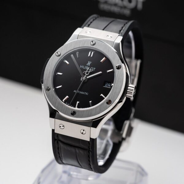 Dong Ho Hublot Classic Fusion Titanium Black Replica 11 Nha May JJF 38mm 2 1