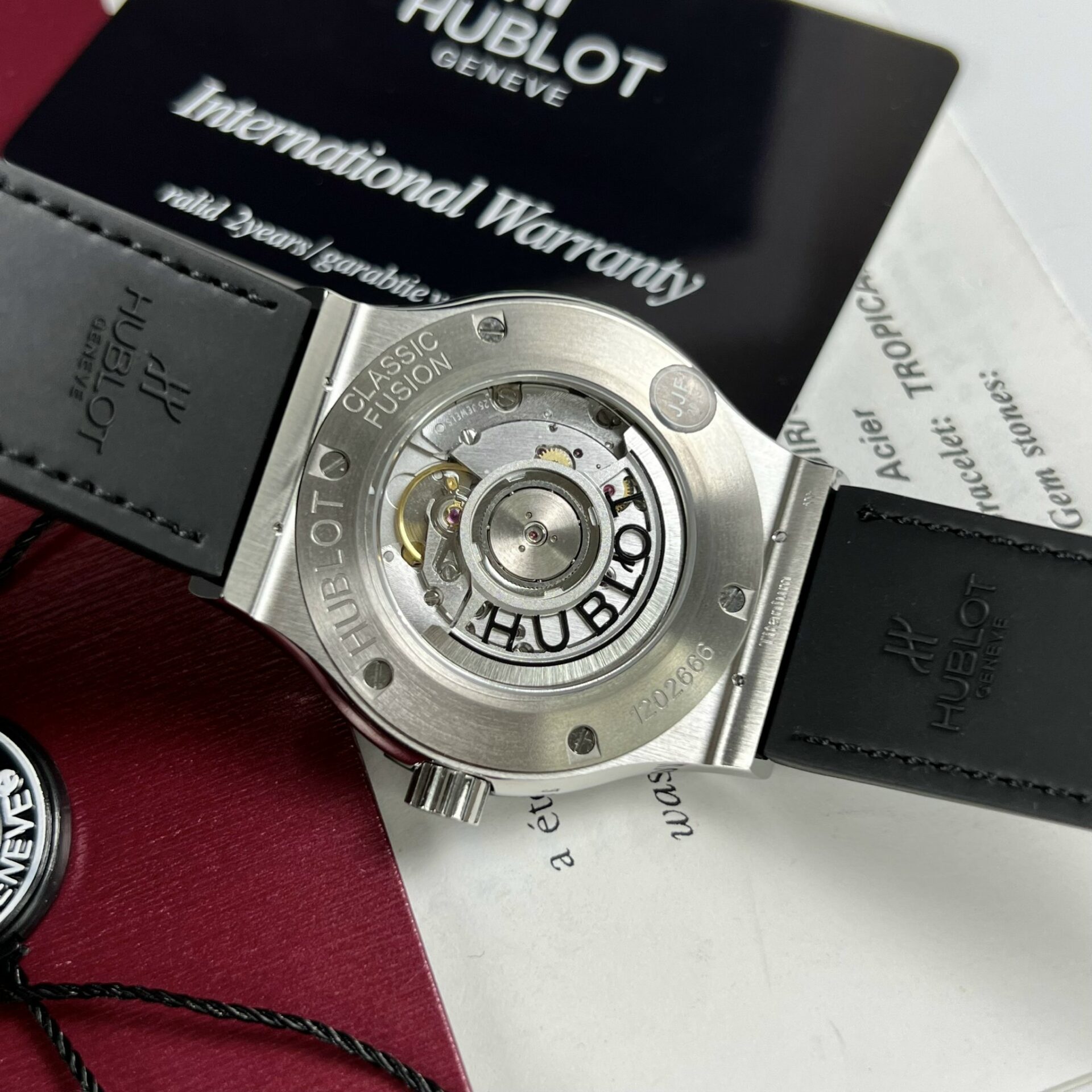 Hublot Replica Watch Classic Fusion Titanium Black Dial JJF Factory 42mm - Image 7