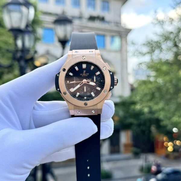 Dong Ho Hublot Fake 11 Big Bang Chronograph King Gold Mau Den 44mm 3 1