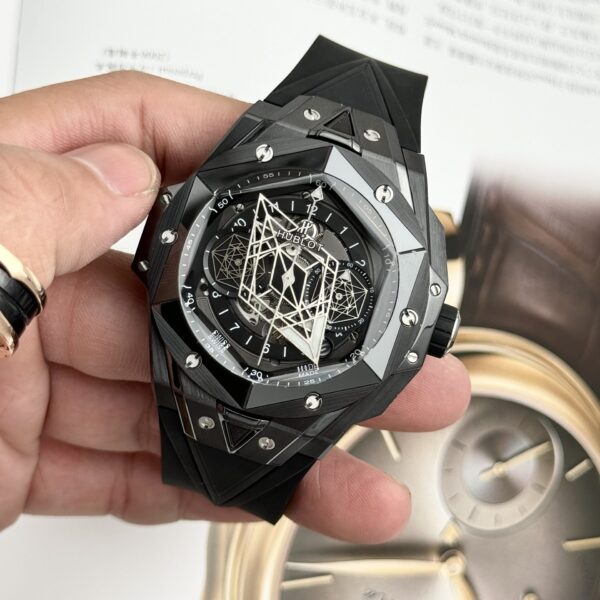 Dong Ho Hublot Nam Rep 11 Big Bang Unico Black Ceramic BBF 45mm 3 1