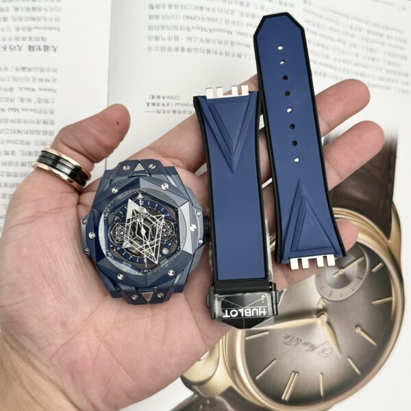 Dong Ho Hublot Nam Rep 11 Big Bang Unico Blue Ceramic BBF 45mm 8 1