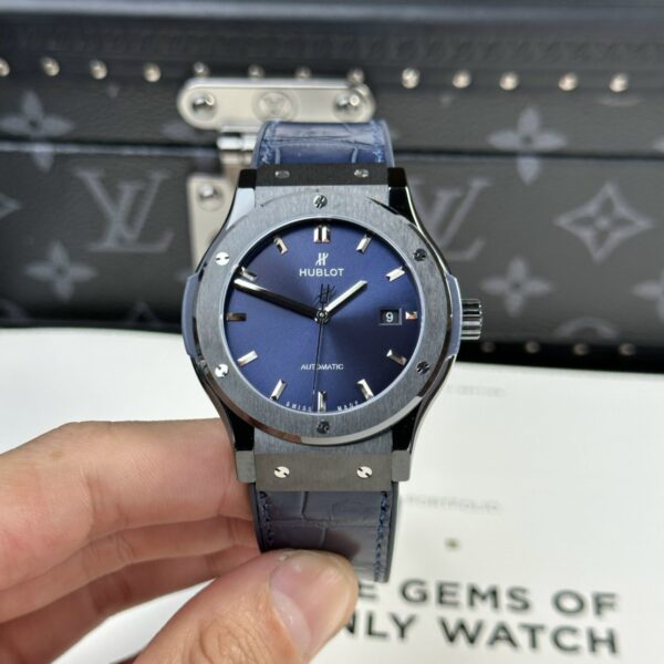 Dong Ho Hublot Nam Replica 11 Classic Fusion Ceramic Tinh Chinh Mat Xanh Blue 42mm 4 1