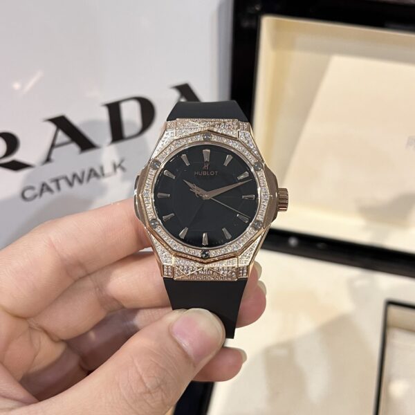 Dong Ho Hublot Orlinski King Gold Dinh Full Da HBF 40mm 3 1