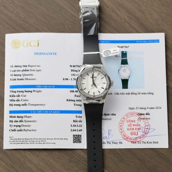 Dong Ho Hublot Orlinski Mat Trang Che Tac Dinh Kim Cuong Moissanite Hong Kong 40mm 11 1