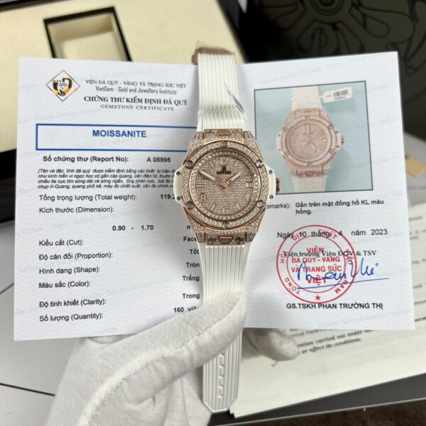 Dong Ho Hublot Rep 11 Big Bang One Click Do Full Kim Cuong Moissanite 39mm 1 1