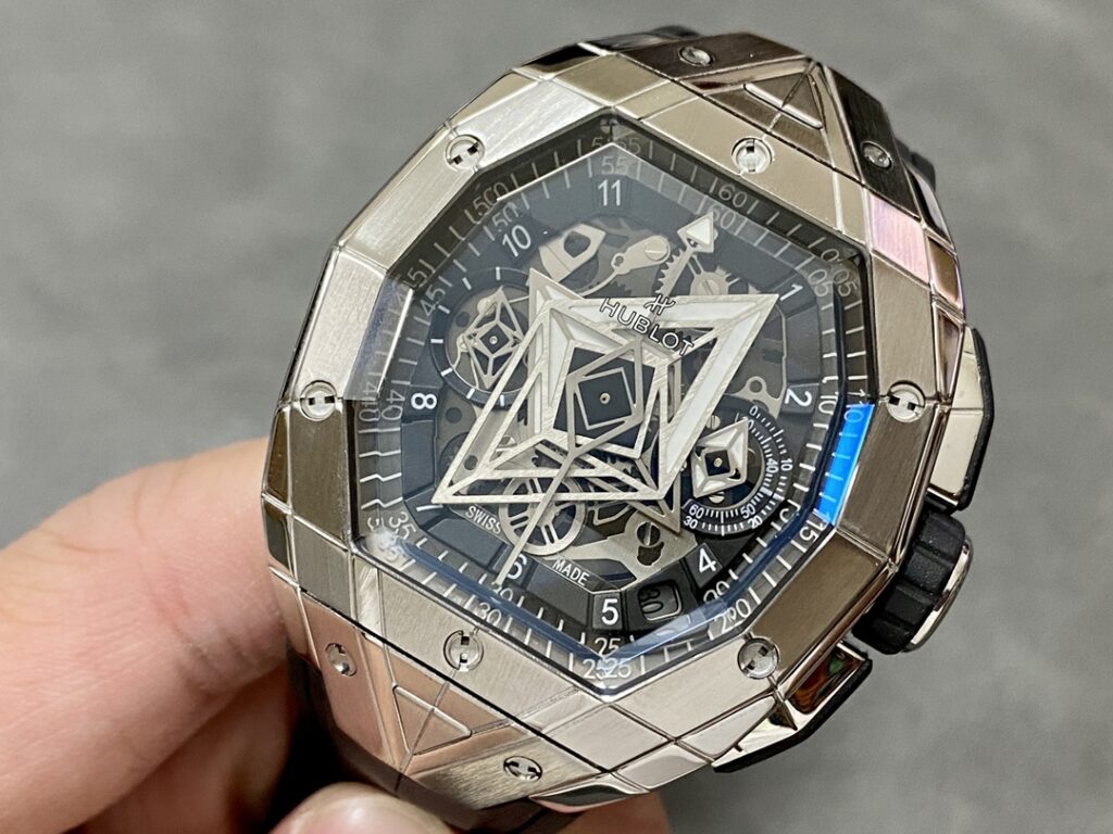 Hublot Replica Watch Spirit Of Big Bang Sang Bleu Rubber Strap 42.2mm - Image 3