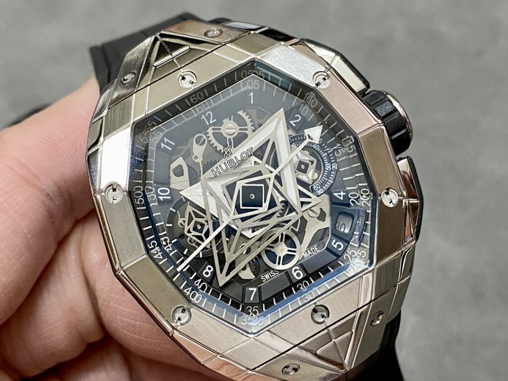 Hublot Replica Watch Spirit Of Big Bang Sang Bleu Rubber Strap 42.2mm - Image 2