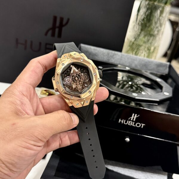 Dong Ho Hublot Replica 11 Big Bang Sang Bleu ll King Gold Mat Den BBF 45mm 3 1