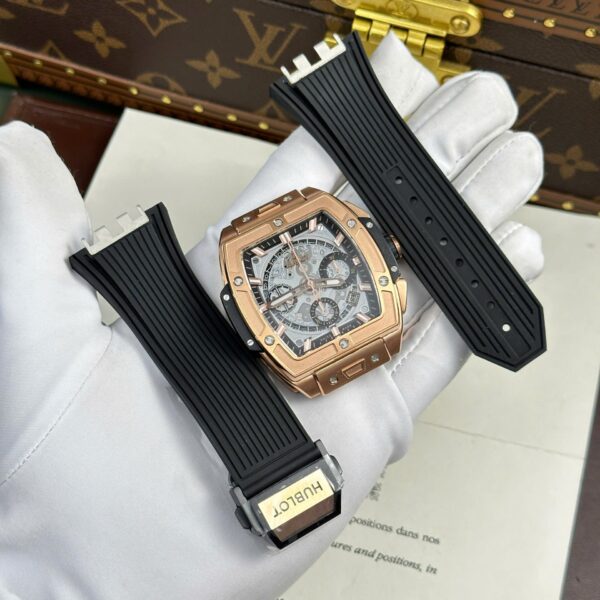 Dong Ho Hublot Spirit Of Big Bang King Gold Replica 1 1 Mat Xam Nha May BBF 42mm 7 1