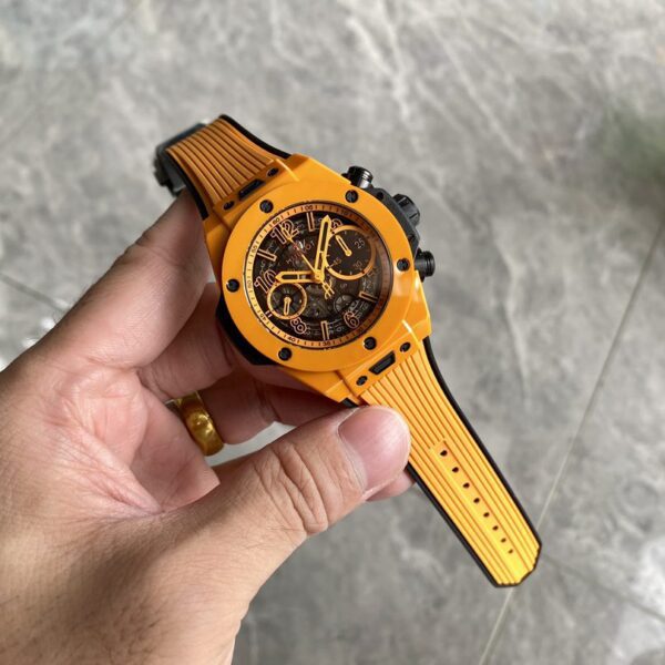 Dong Ho Hubot Big Bang Unico Orange Ceramic Che Tac Nha May BBF 42mm 4 1 1