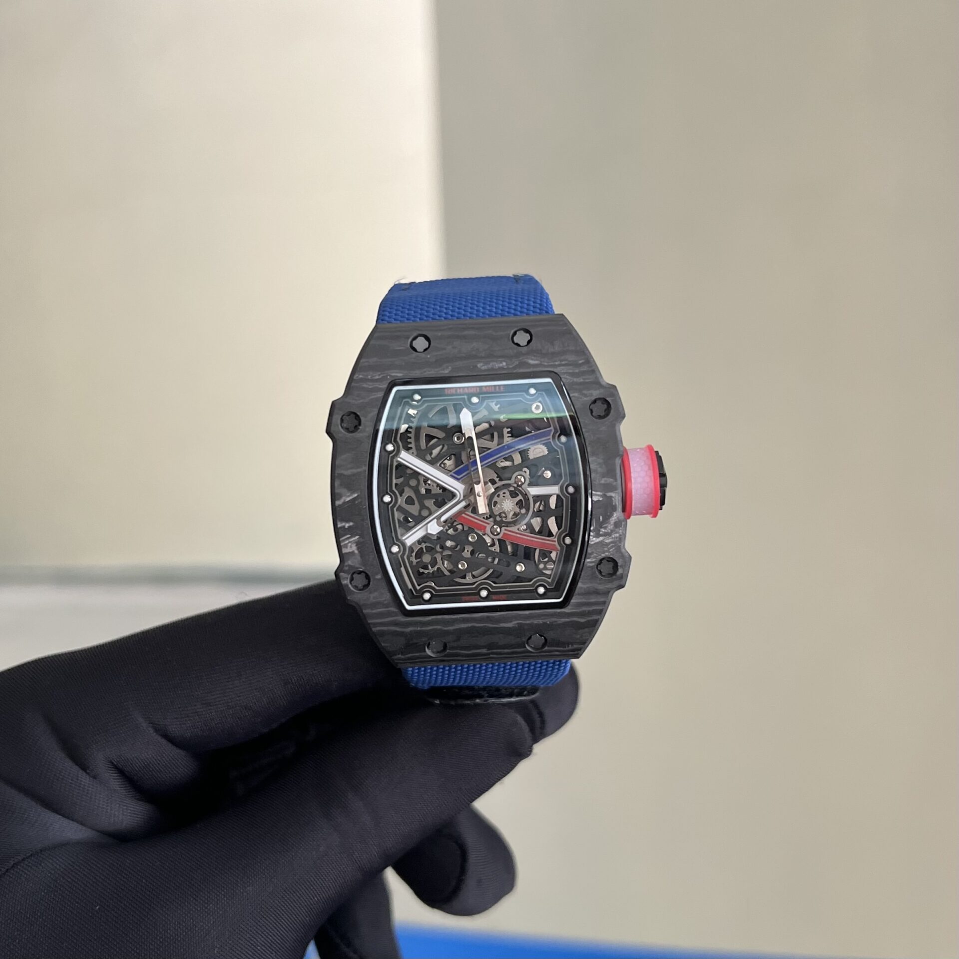 Richard Mille Super Clone Watch RM67-02 Carbon Shell Automatic 39x48mm
