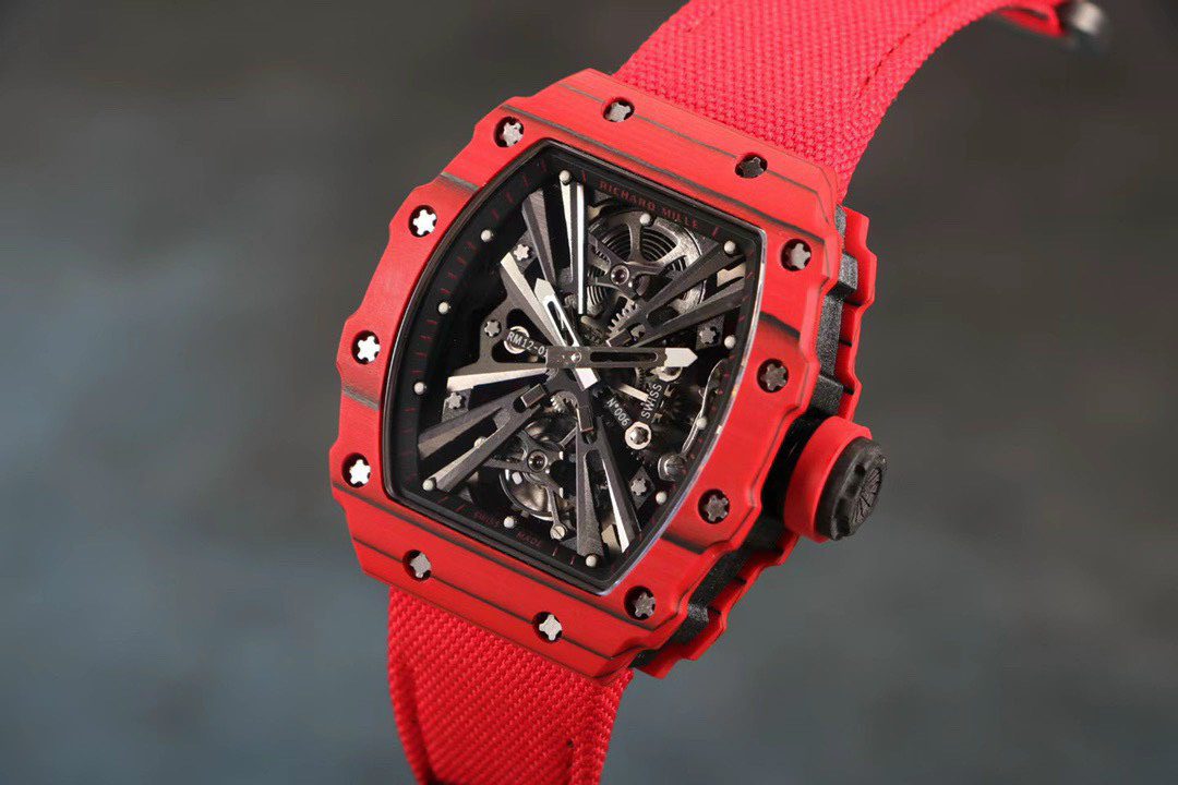 Richard Mille Best Super Clone Watch RM12-01 Tourbillon Carbon Red 40mm - Image 3
