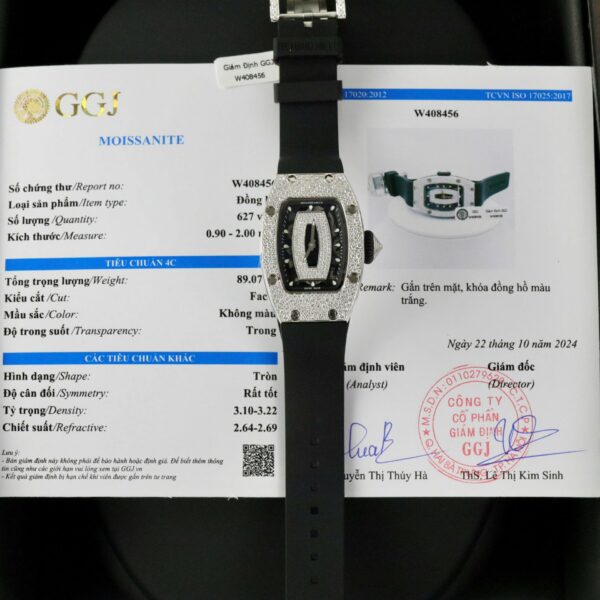Dong Ho Richard Mille RM007 Che Tac Dinh Full Kim Cuong Moissanite Mat Vien Khoa 36mm 11 1
